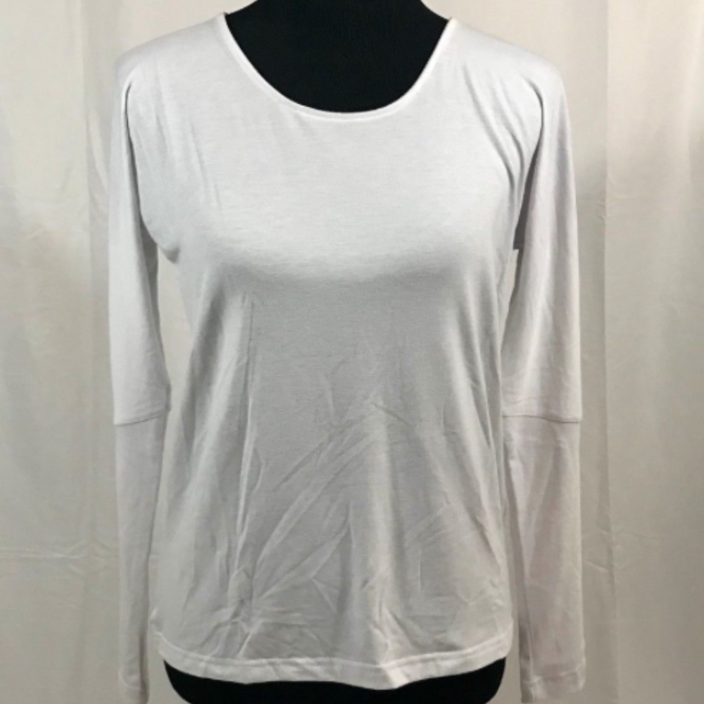 Onzie Flow White Open Back Top One Size Fits All